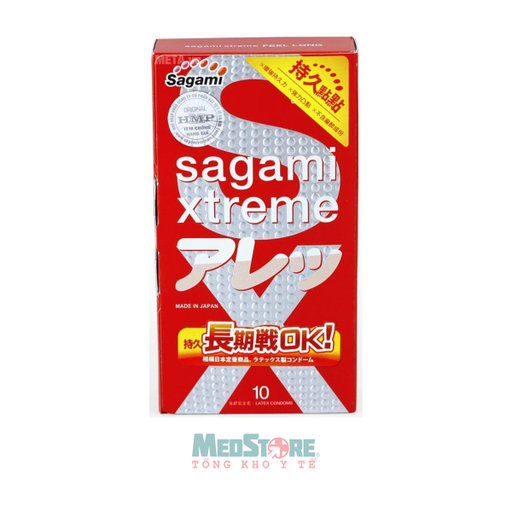 [HH182] Bao cao su Sagami Xtreme Feel Long (hộp 10 chiếc)