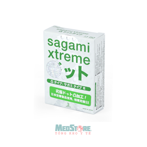 [HH186] Bao cao su Sagami Xtreme White (Hộp 3 chiếc)
