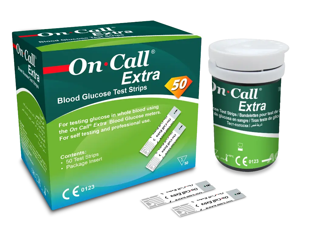 Que thử đường huyết [On Call® Extra Blood Glucose Test Strips]