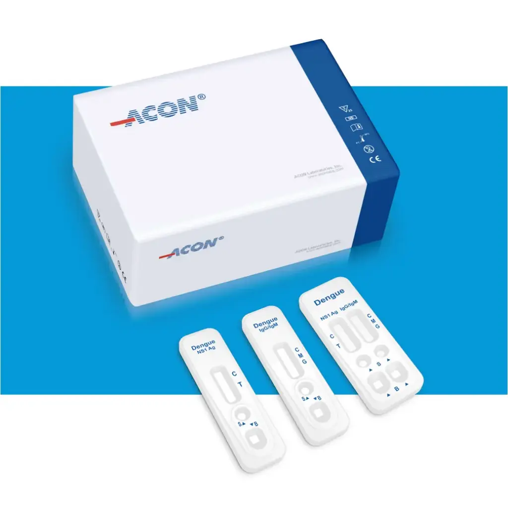 Khay thử xét nghiệm định tính kháng thể IgM, IgG kháng vi rút Dengue (Dengue IgG/IgM Rapid Test Cassette - Serum/Plasma/Whole Blood) (Hộp 25 test)