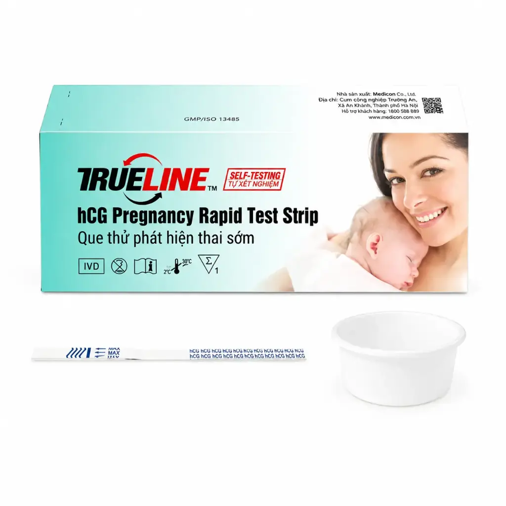 Trueline™ hCG Pregnancy Rapid Test Strip (Hộp 1 Test)