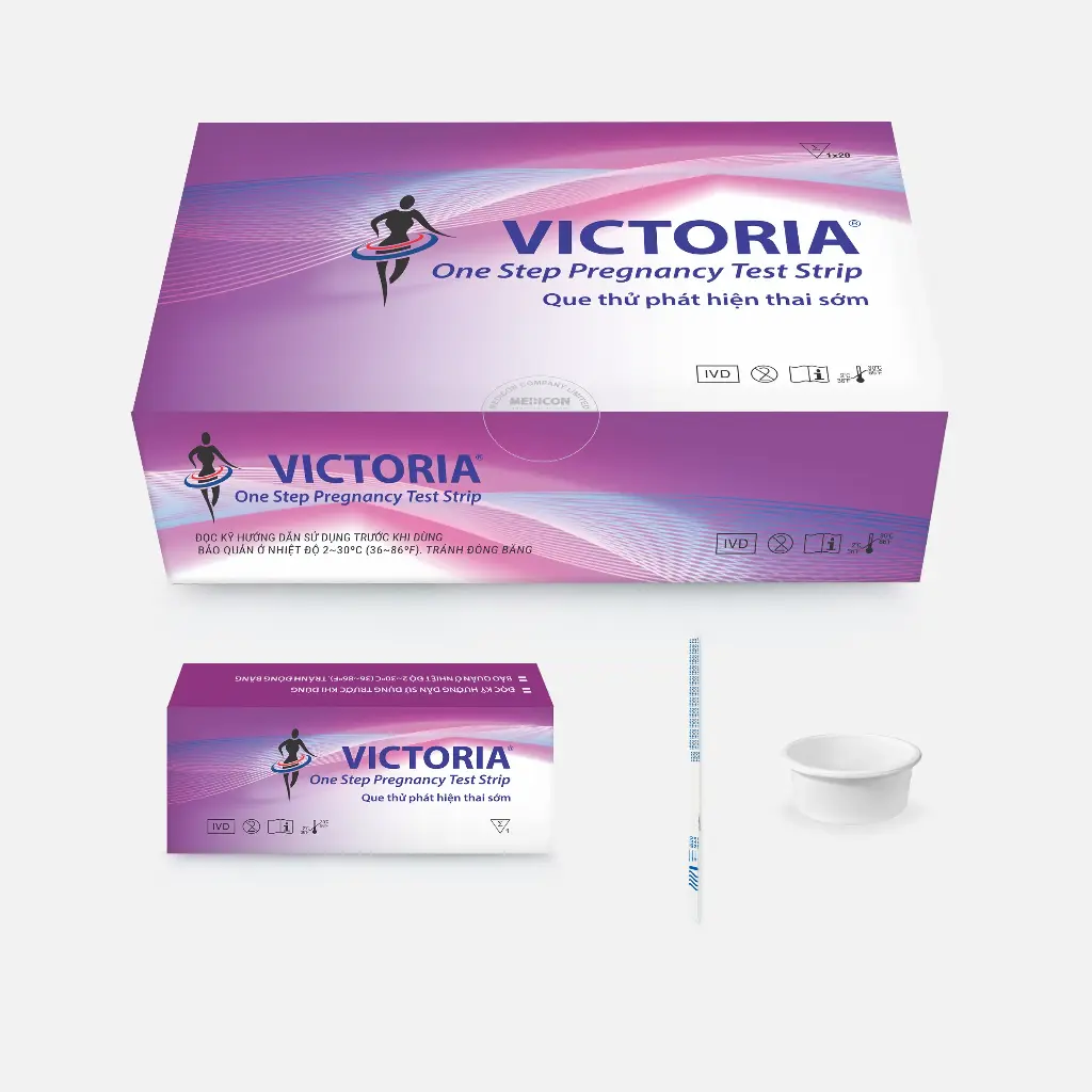 Que thử phát hiện thai sớm [VICTORIA ® One Step Pregnancy Test Strip]