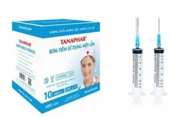 Bơm tiêm sử dụng một lần TANAPHAR 3ml/cc