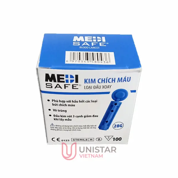 Kim chích máu loại đầu xoay [Twist blood lancet](100 chiếc/hộp)