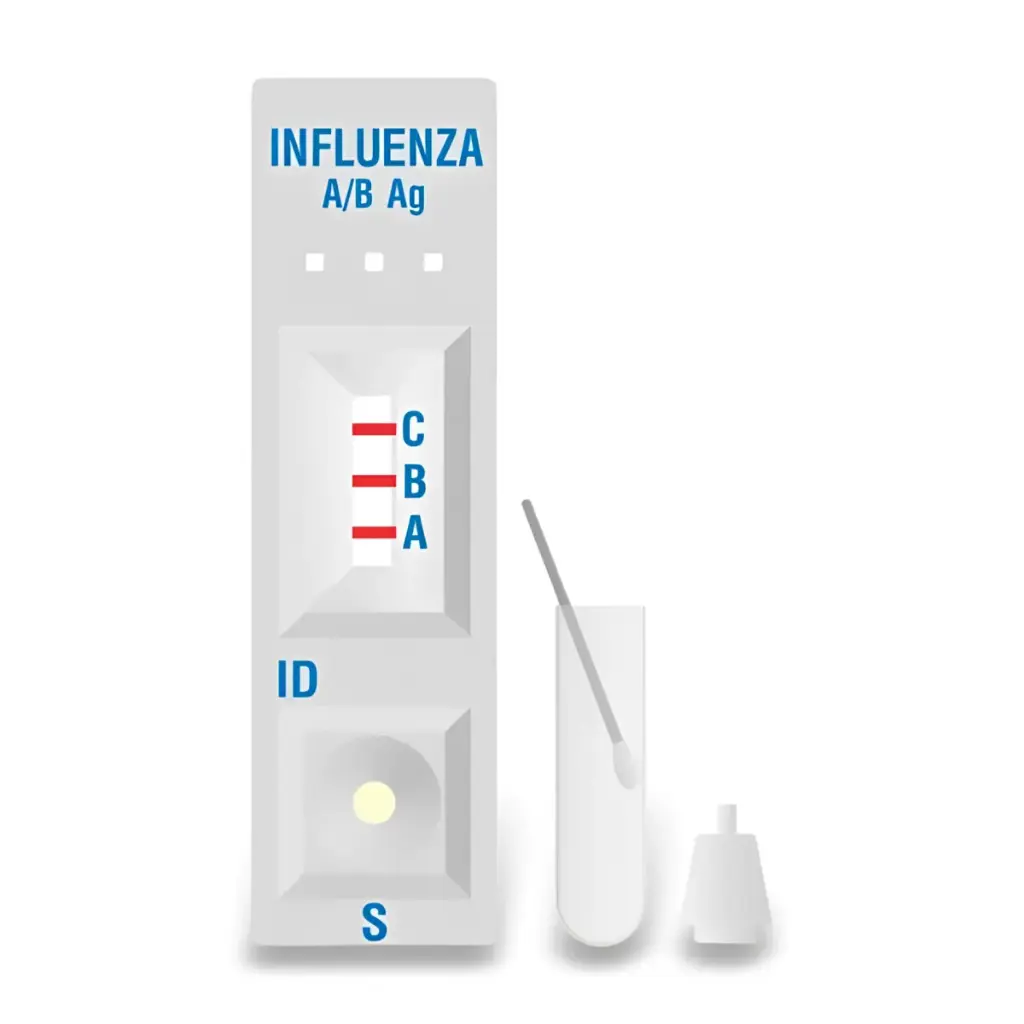 Khay thử xét nghiệm định tính kháng nguyên Influenza A, Influenza B (OnSite Influenza A/B Ag Rapid Test)