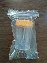[PFB0020602] Lọ mẫu phân nhựa PP 60ml, nắp vàng, có nhãn, tiệt trùng [Medisure™ Stool sample container PP 60ml, yellow cap, label, sterilized]