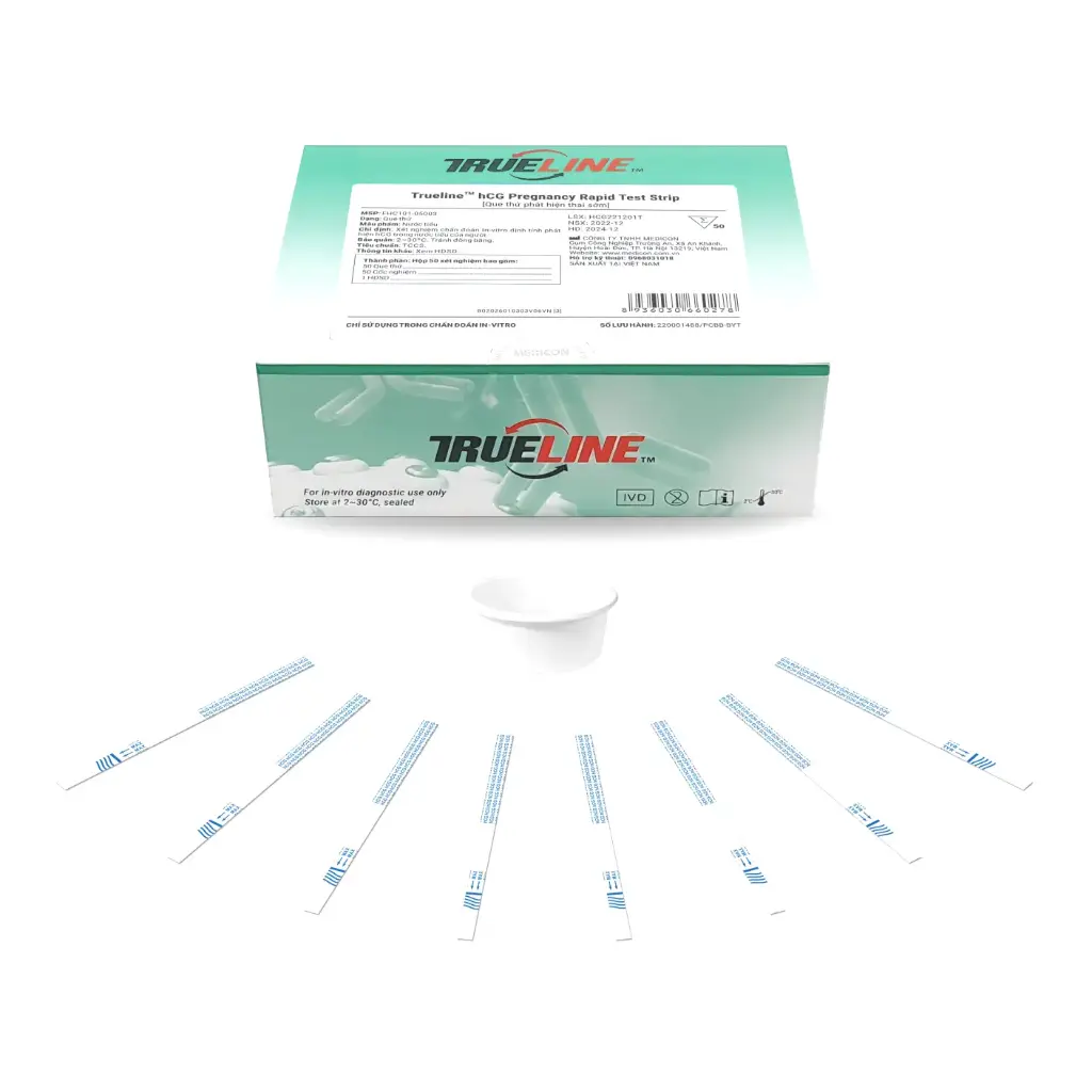Trueline™ hCG Pregnancy Rapid Test Strip (Hộp 50 Test)