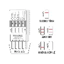 [MI04360301D2] Panel thử xét nghiệm định tính Cocaine, Ketamine, Methylenedioxymethamphetamine, Methamphetamine, Morphine và Marijuana [Trueline™ Multi-Drug Rapid Test Panel (COC/KET/MDMA/MET/MOP/THC)] (Hộp 1)