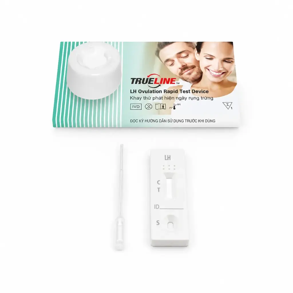 Khay thử phát hiện ngày rụng trứng [Trueline™ LH Ovulation Rapid Test Device]