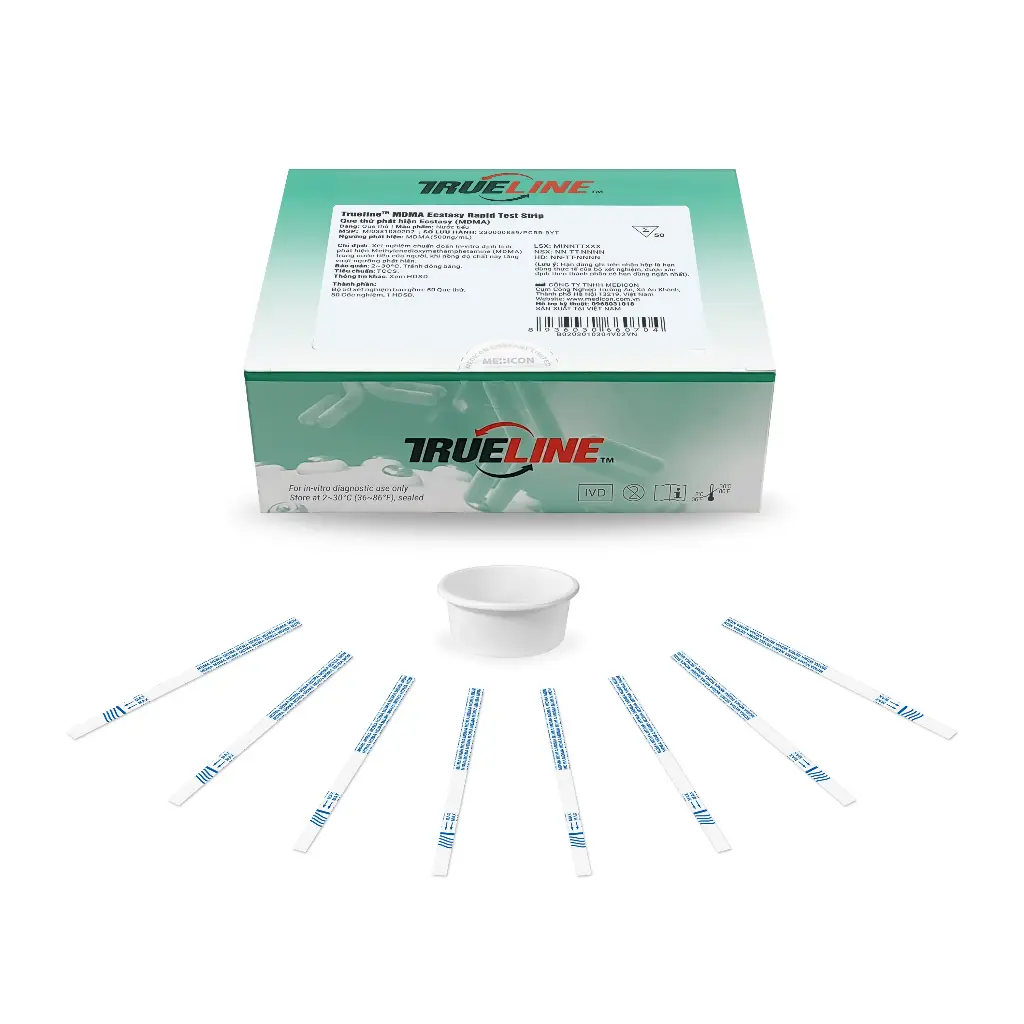 Trueline™ MDMA Ecstasy Rapid Test Strip (Hộp 5 Test)