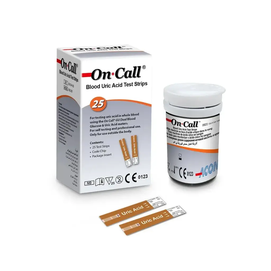 Que thử axit uric [On Call® Blood Uric Acid Test Strips]