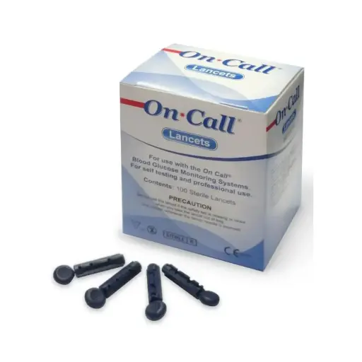 [G124-10A] Kim chích máu (Oncall Lancets) (Hộp 100 chiếc) (100 xét nghiệm/hộp)