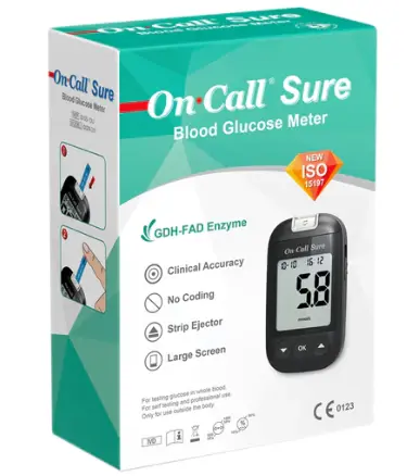 Máy đo đường huyết [On Call® Sure Blood Glucose Meter] (Hộp 1)