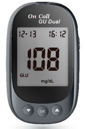 Máy đo đường huyết và axit uric (Oncall GU Dual Blood Glucose & Uric Acid Meter) (Box 1)