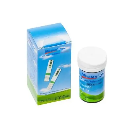 [C131-5011] Que thử Cholesterol [Mission® Ultra CHOL Total Cholesterol Strip] (Hộp 5)