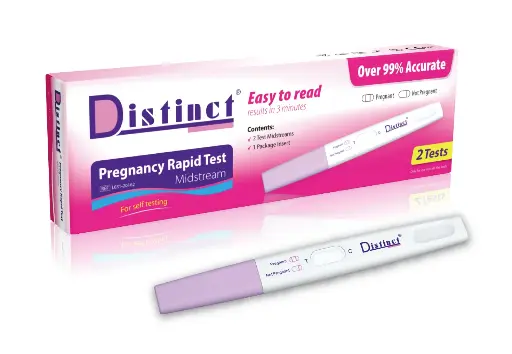 [L031-20162] Bút thử phát hiện định tính hCG [Distinct® Pregnancy Rapid Test Midstream]