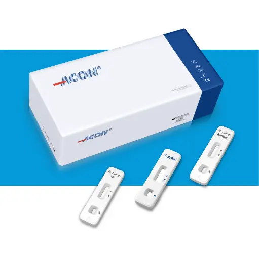 [L031-10711] Khay thử xét nghiệm định tính kháng nguyên H.pylori (H.pylori Antigen Rapid Test Cassette - Feces) (Hộp 25 test) (Box 25)