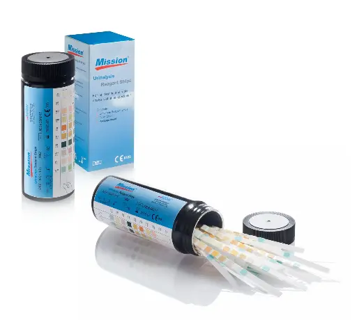 [U031-141] Que thử phân tích nước tiểu 14 thông số [Mission® Urinalysis Reagent Strips (14 parameters)] (Lọ 100)