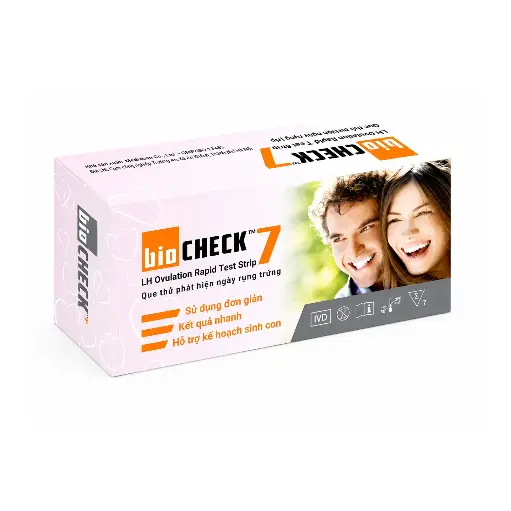 Que thử phát hiện ngày rụng trứng [Biocheck™ LH Ovulation Rapid Test Strip]