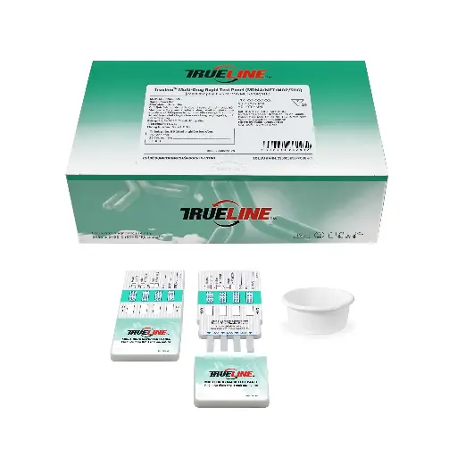 Panel thử xét nghiệm định tính Ecstasy, Methamphetamine, Morphine và Marijuana [Trueline™ Multi-Drug Rapid Test Panel (MDMA/MET/MOP/THC)]