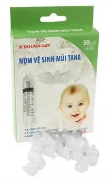 [HH537] Núm Silicone vệ sinh mũi em bé TANA, hộp 50c