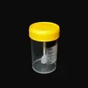 [PFA0020602] Lọ mẫu phân nhựa PP 60ml, nắp vàng, có nhãn [Medisure™ Stool sample container PP 60ml, yellow cap, label]