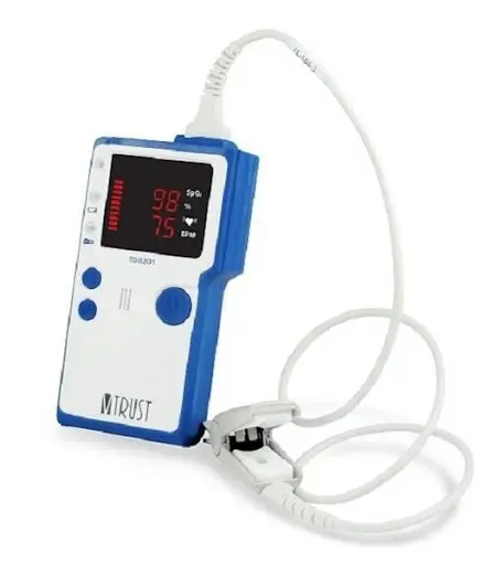 [TD-8201] Máy đo nồng độ oxy bão hòa trong máu và nhịp tim [V-Trust™ Handheld Pulse Oximeter]