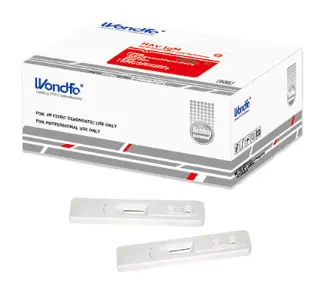 [W071-C] Định tính phát hiện kháng thể IgM kháng virus viêm gan A (HAV) trong huyết thanh hoặc huyết tương người nhằm h.trợ chuẩn đoán lây nhiễm HAV (Diagnostic Kit for IgM Antibody to Hepatitis A Virus (Colloidal Gold) (Box 25)