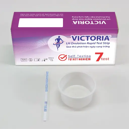 Que thử phát hiện ngày rụng trứng [VICTORIA® LH Ovulation Rapid Test Strip]